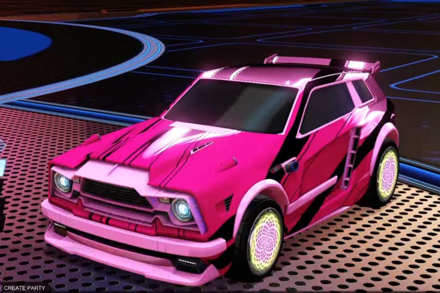 Rocket league Fennec Pink design with Zomba,Exalter