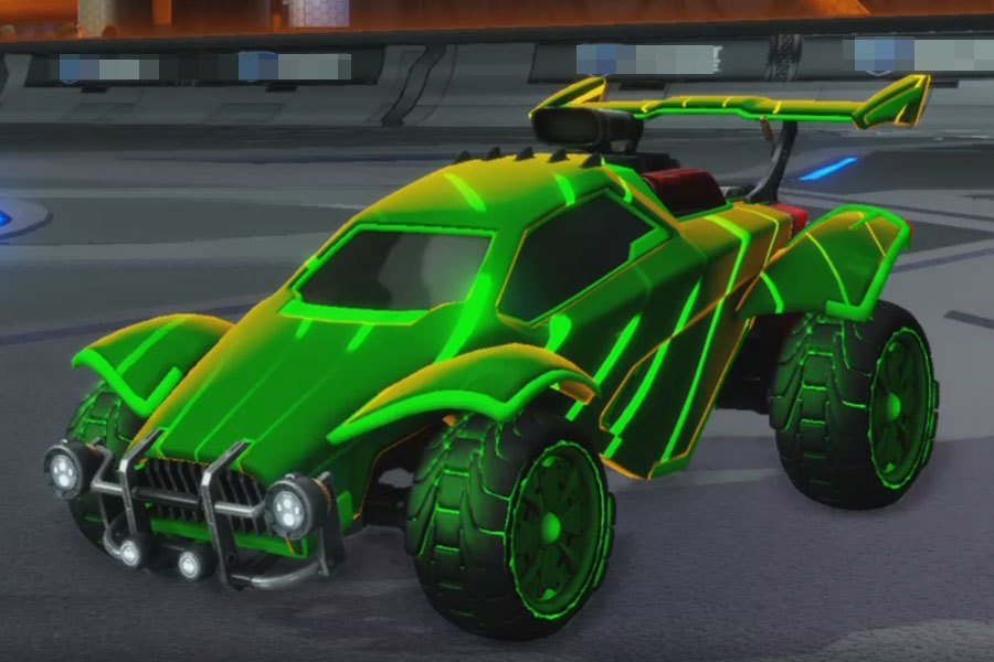Rocket league Octane Forest Green design with Rival:Radiant,Swayzee