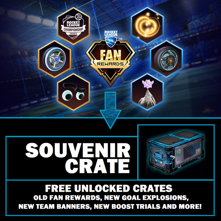 Rocket League Fan/Twitch Rewards - How To Get The Fan Rewards, Fan Rewards to Souvenir Crate System?